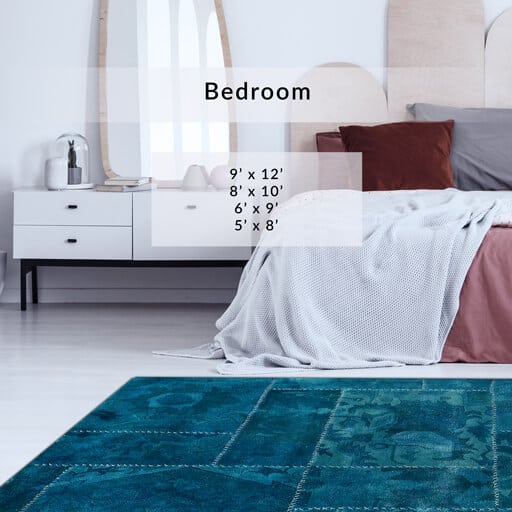 Bedroom rugs size