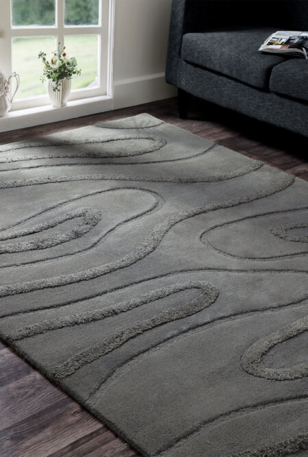 agra grey hand tufted area rug and carpets