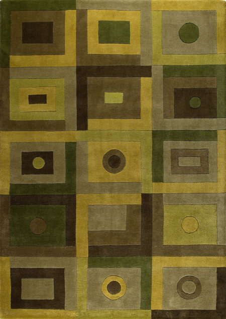 Berlin Green Area Rug