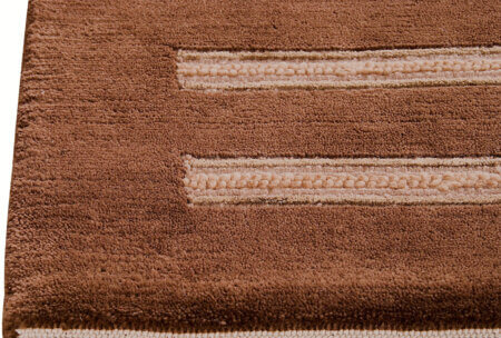 chicago brown hand knotted carpet