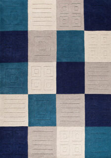 Cuadro Blue Area Rug