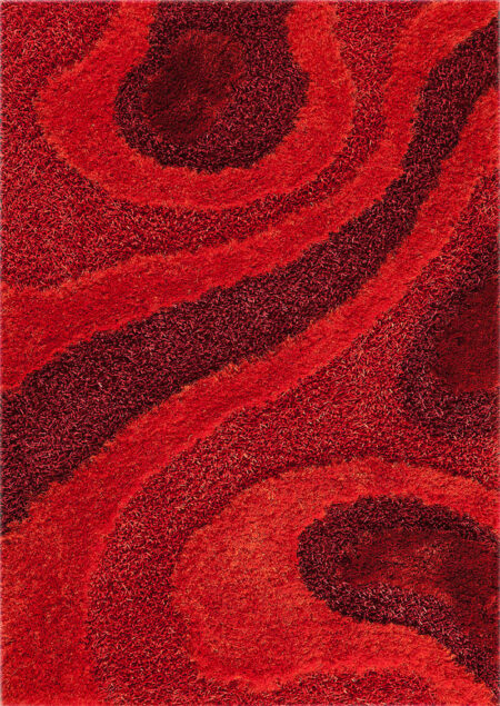 Dune Red Area Rug