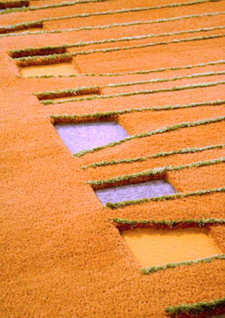 jamaica orange hand tufted area rug and carpets