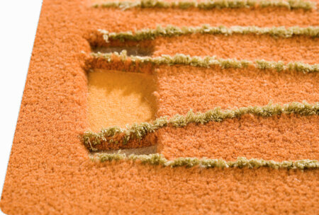 jamaica orange hand tufted area rug and carpets