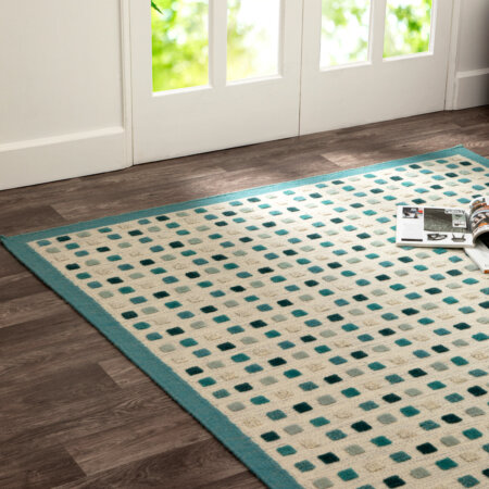 khema1 turquoise handwoven area rug and carpets