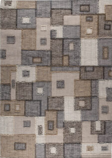 Khema8 Grey area rug