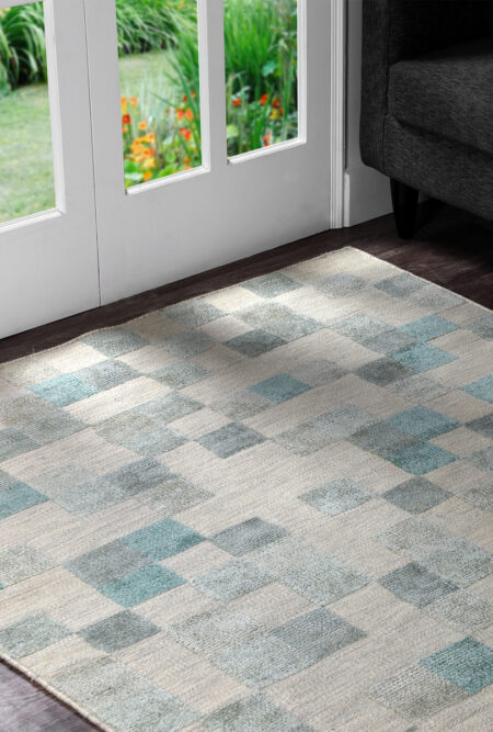 kista aqua handwoven area rug and carpets living room