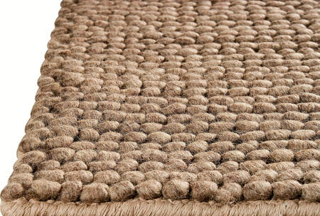 ladhak dark beige handwoven loop woolen area rug and carpets