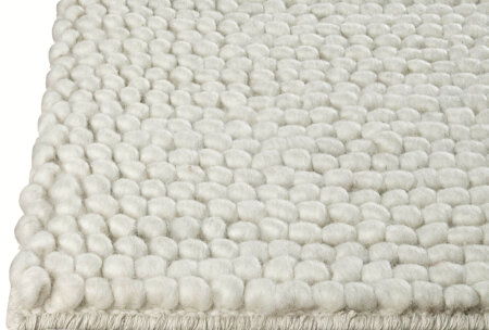 ladhak white handwoven loop woolen area rug and carpet