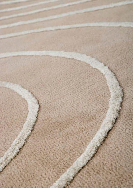 placid cream area rug