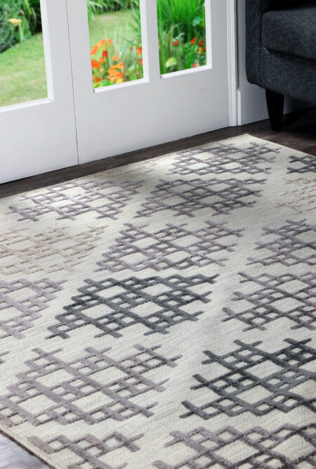 lowell grey beige handwoven area rug and carpets living room