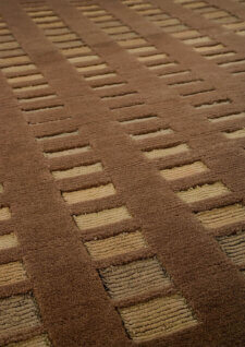 merano brown hand knotted wool viscose carpets and rugs