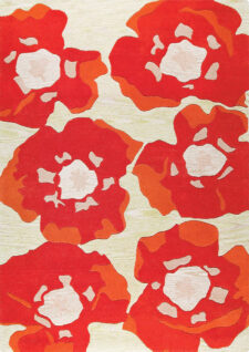 Poppy Orange Carpets Rugs