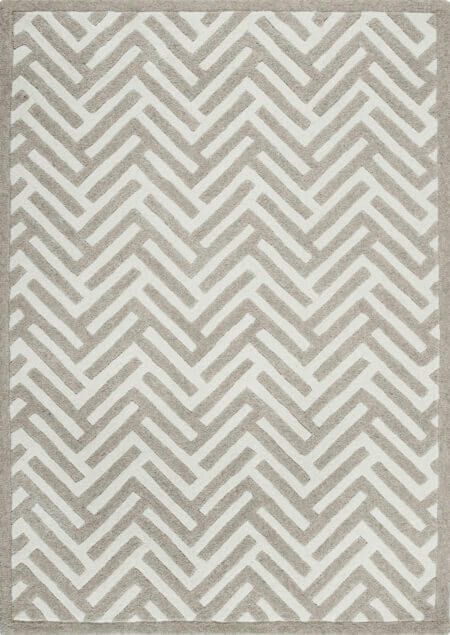 portland white hand tufted area rug