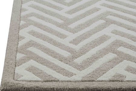 portland white hand tufted area rug