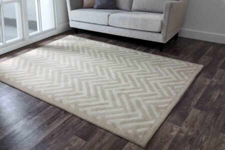 portland white hand tufted area rug