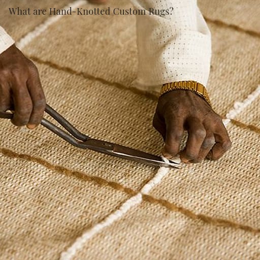 Hand-knotted custom rug