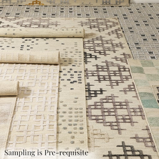 Sampling is Pre requisite Customize Rugs
