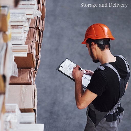 Storage and Delivery Custom Rugs