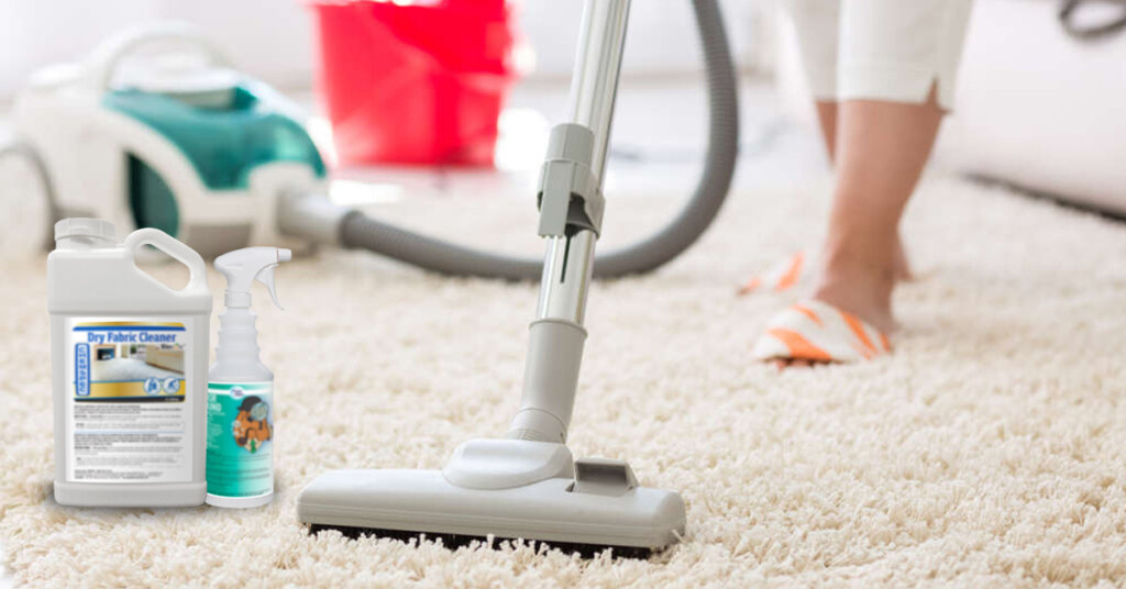 Cleaning with carpet shampoo
