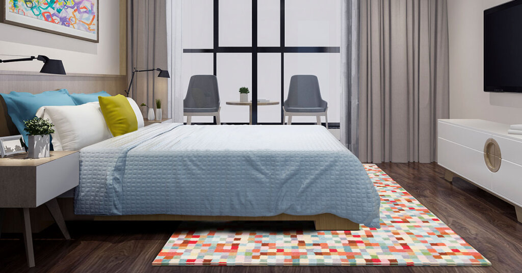 10.Optima Coral multi colored rug