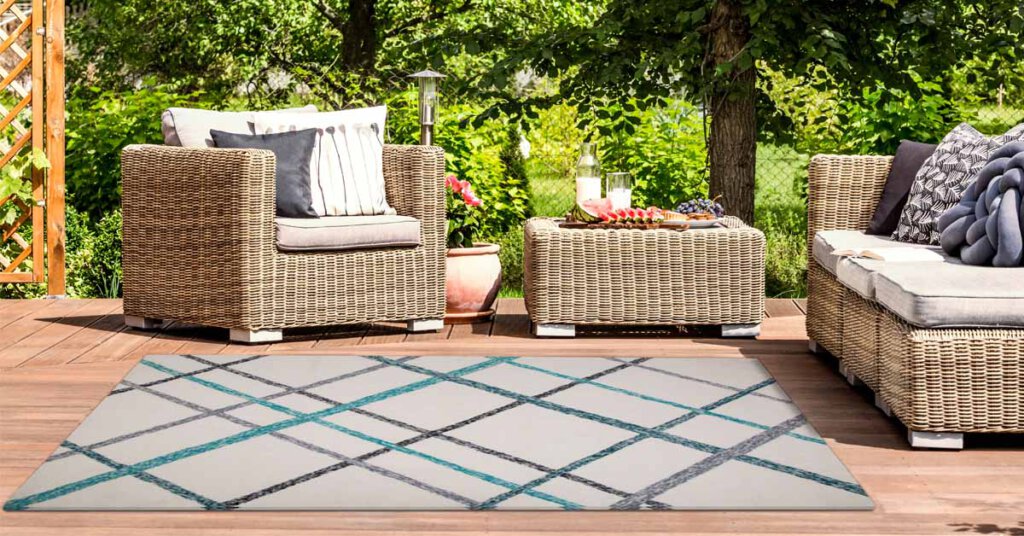 Lienzo Turquoise indoor outdoor rugs